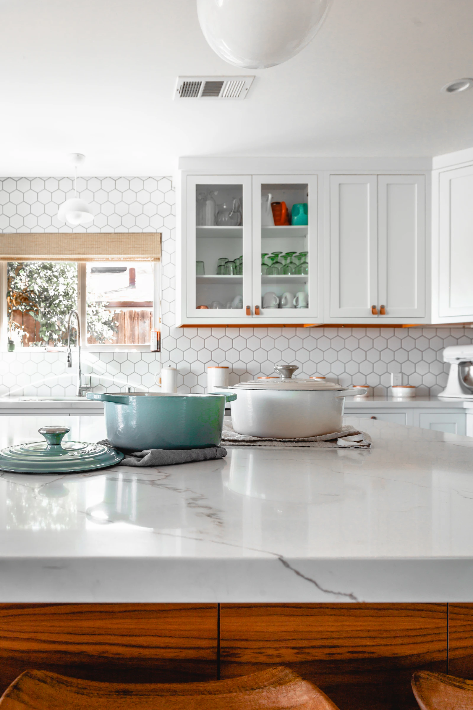 Modern kitchen interior with island and cabinetry